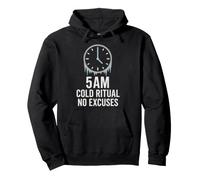 Cold Shower Mental Toughness Cold Exposure Biohacker Morning Pullover Hoodie