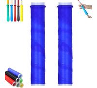 Cold Shrink Handle Grip Sleeve, Flexible No-Heat Installation Rubber Wrap with Anti-Slip Texture, Waterproof Cold Shrink Handle Cover for Tools, Fishing Rods, Rackets & Workshop Use (blue, 35CM)