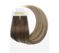Cold Slim Tape-in Extensions - professional quality - 18” - B8/26 balayage hazelnut brown & golden honey blonde