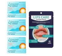 Cold Sore Cream 5% Aciclovir Bundle Kit | Fast Acting Coldsore Cream | Effective Treatment for Cold Sores & Mouth Ulcers, Lip Treatment Blisters | 3 Pack x 2g Tubes with Lip Care Pimple Patch 144pcs
