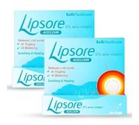 Cold Sore Cream - 5% Aciclovir - Fast Acting Antiviral Treatment for Cold Sores, Rapid Relief Lip Cream, Reduces Healing Time - Lipsore 2 x 2g Blister Care