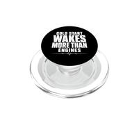 Cold Start Only Loud Exhaust Tuner Car Morning Cold Start PopSockets PopGrip for MagSafe