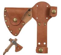 Cold Steel Hatchet, Hatchet Sheath, Leather Axe Sheath Waist Mounted Axe Head Cover with Snap Button Protect Holder for Camping Woodworking -