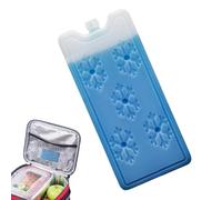 Cold Storage Blocks - Slim Authentic Cooling Gel, 6.10in Ice Bricks with Insulation, Reusable Temperature Pack, Breast Milk Food for Details, Snack Picnic Travel Kitchen Juice Drink