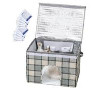 Cold Store for Dogs, Waterproof, Insulated Cold Kennel | With 12 ice packs, foldable insulated outdoor dog kennels for small and medium cats outdoors, indoors, in the garden, in the