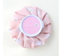 Cold Therapy Ice Bag 14x14cm Reusable PVC Cloth(Pink)