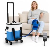 Cold Therapy Machine, Cold Therapy Machine for Knee Surgery, Portable Ice Machine After Replacement Recovery System, Programmable Timer, Foldable for Knee Surgery, Ankle and Shoulder Pain Relief