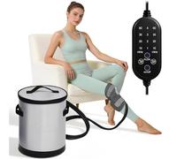 Cold Therapy Machine for Knee Replacement & ACL Surgery Recovery - Ice Machine with Timer & Remote - Medical-Grade Cryotherapy System for Shoulder, Hip, Ankle & Joint Pain Relief (Grey)