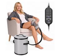 Cold Therapy Machine, Ice Machine for Knee Surgery, Help with Knee Pain Cold Water Circulating System with Pump, Adjustable Timer, Great for ACL,Swelling, Sprains (Gray)