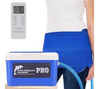 Cold Therapy Machine with Universal Pad for Hip, Back, and Knee After Surgery Recovery, Ice Machine System with Programmable Timer Remote Control, Large Reusable Pad for Hip Bursitis, Hip Flexor Pain.