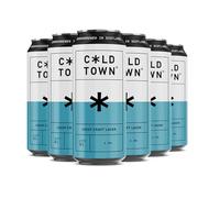Cold Town Crisp Craft Lager 4% ABV | Crisp, Smooth & Refreshing | 6 x 440ml Cans | Premium Scottish Beer from Edinburgh Brewery | Balanced with Subtle Malt Sweetness & Gentle Hop Character