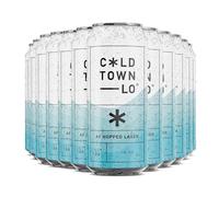Cold Town Hopped Lager 0.5% ABV | Alcohol-Free Craft Beer | 12 x 440ml Cans | Crisp, Clean & Refreshing | Scottish AF Lager with Light Malt & Gentle Hop Notes | Edinburgh Brewery