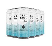 Cold Town Hopped Lager 0.5% ABV | Alcohol-Free Craft Beer | 6 x 440ml Cans | Crisp, Clean & Refreshing | Scottish AF Lager with Light Malt & Gentle Hop Notes | Edinburgh Brewery