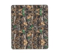Cold Tree Camouflage Desk Pad, Washable for Office/Gaming/Writing, Rubber Base, Polyester Surface