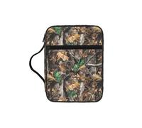 Cold Tree Camouflage Print Bible Cover Lightweight Tablet Sleeve Durable Makeup Bag Pencil Case for Church School Travel