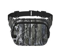 Cold Tree Camouflage print Fanny Pack Waist Packs with Extender for Men Women, Waist Bag Hip Pack with Zipper Pockets, Black, One Size