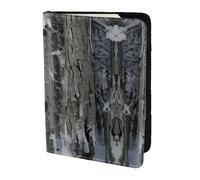 Cold Tree Camouflage print Leather Card Case Travel Accessories Passport Holder Cover Wallet for Women Men, Black, One Size