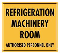 Cold Vault Employees Entry Only Simple Metal Sign For Supermarket 12x8 Inch