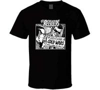 Cold Wars The REZILLOS Punk 70s Shirt Black White Tshirt Men's Black L