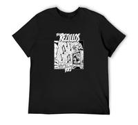 Cold Wars The Rezillos Punk Men T-Shirt Printed Camiseta Black Tee Top L
