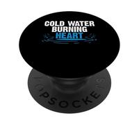 Cold Water Burning Heart Baptism Christian PopSockets Adhesive PopGrip