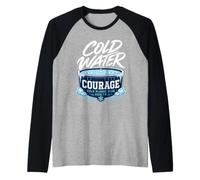 Cold Water Plunge Courage Club Raglan Baseball Tee