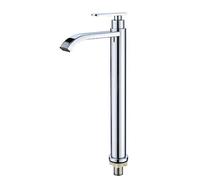 Cold Water Tap for Countertop Basin Single Hole Waterfall Basin Mixer Tap All Brass Spool