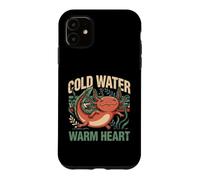 Cold Water Warm Heart Axolotl Aquarium Lover Case for iPhone 11