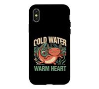 Cold Water Warm Heart Axolotl Aquarium Lover Case for iPhone X/XS