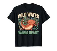 Cold Water Warm Heart Axolotl Aquarium Lover Value Graphic T-Shirt