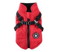 Cold Weather Coats - Waterproof Jackets with Harness and D Rings | Warm Zip Up Cold Weather Coats for Puppy Cats Walking Hiking