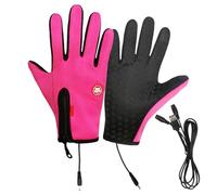 Cold Weather Heated Mittens, Screen Touch USB Heated Gloves, Unisex Cold Weather Mittens for Adventure Running Hiking
