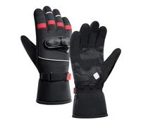 Cold Weather Riding Gloves - Hand Wash for Thermal Motorcycle, Windproof Touchscreen Outdoor Devices, Waterproof Insulated Mittens for Cycling, Snowboarding Travel and Winter Sports Protection