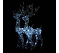 (cold white, 70 x 41 x 120 cm/ 2 pcs) vidaXL Reindeer Christmas Decoration Xmas Glowing Reindeer Multi Colours/Sizes
