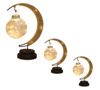 (Cold white) LED Moon Ball Lamp Girl Table Lamp Decorative Lamp Bedroom Small Night Light