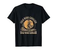 Cold Wind Cavalier Western Cowboy Desert Vintage Graphic T-Shirt