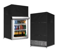 Coldairsoap Outdoor Refrigerator Cover Dust-Proof for Protecting Vertical Freezers/Beverage Refrigerators, Compact 3.0 Cubic Feet Freezer Covers for, JYLSSKUK, Outdoor Upright Freezer Cover