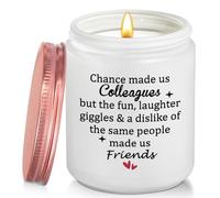 Coldbling Funny Leaving Gifts for Colleagues Women - Chance Made Us Colleagues Gifts Lavender Scented Candle Goodbye Farewell Christmas Presents for Best Colleague Work Bestie Friends Coworker