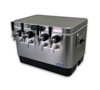 Coldbreak Brewing Equipment CBJB4TSBE Portable Beer and Wine Dispenser, 4 Tap Jockey Box