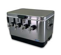Coldbreak Brewing Equipment CBJB4TSPT Portable Beer and Wine Dispenser, 4 Tap Jockey Box
