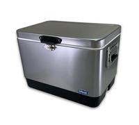 Coldbreak Ice Chest 54 Quart Cooler, Stainless Steel, Stainless Drain Plug, Reinforced Handles, USA Company