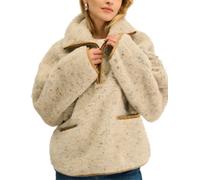ColdBreaker - Wool Fleeces oversize - Sweatshirt Adult Belin Ultralight Beige Multi Dots for Women in Wool - Size XS/S Beige XS/S