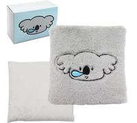 Coldcool Microwave Heat Cushion for Neck, Shoulders, Back, Pain Relief during the Period, Portable Heat Compress for Cramps, Muscle Pain (It's Fluffy - Lavender & a Clay Ball)