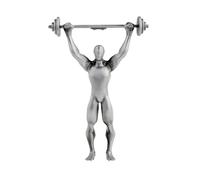 Coldcracker Bodybuilder Novelty Beer Bottle Opener for Weightlifters, Athletes, and Sports Fans, Heavy Duty Stainless Steel Cap Puller, Small and Portable, Hilarious Gift for Men or Women