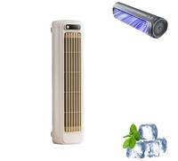 Coldeez Cooling Ace, 2025 New Cool Air Fan, Cooling Ace Portable Air Cooler, 3 Speeds Adjustable, Wireless Fan Bladeless Quie For Bedroom Office Home (White)