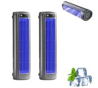 Coldeez Cooling Ace, 2025 New Cool Air Fan, Cooling Ace Portable Air Cooler, 3 Speeds Adjustable, Wireless Fan Bladeless Quie For Bedroom Office Home (Gray*2)