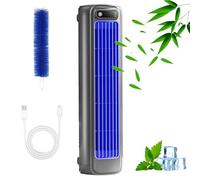 Coldeez Cooling Ace - 3 Speeds Cooling Ace Portable Air Conditioner Plug-In/Charging, Usb Charging, Desktop Portable Tower Fan Air Conditioner Hanging & Standing 2 Purpose (Blue)