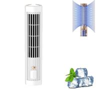 Coldeez Cooling Ace 5.0, Libiyi Cooling Ace with 3 Speeds, Coldeez Cooling Ace Air Conditioner, Portable Air Conditioner Cooling Fan Quiet with 3 Speeds (White)