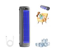 Coldeez Cooling Ace, Coldeeze Air Conditioner, Coldeeze Cooling Ace, Coldeez Air Cooler, Portable Air Conditioner Cooling Fan with 3 Speeds, Quiet Wall Fan, USB Charging (Gray)