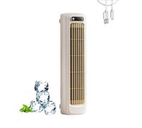 Coldeez Cooling Ace, Coldeeze Air Conditioner, Coldeeze Cooling Ace, Coldeez Air Cooler, USB Tower Fan, 3 Speeds, Horizontal, Vertical or Wall Mounting, for Bedroom Office Home (Beige)